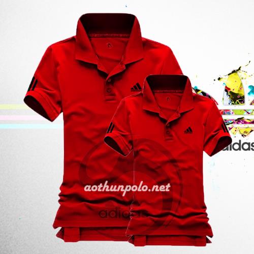 Áo adidas cặp màu đỏ đô