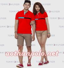 Áo Tommy phối sọc ngang