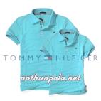 Áo cặp Tommy xanh biển