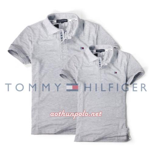 Áo cặp Tommy xám