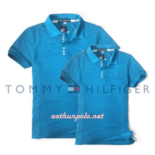 Áo cặp Tommy xanh da trời