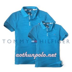 Áo cặp Tommy xanh da trời