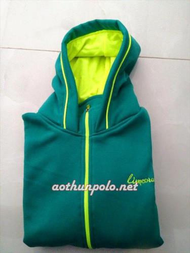 Áo khoác nỉ xanh vịt