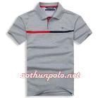 Áo thun tommy phối ngực xám