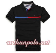 Áo thun tommy phối sọc đen
