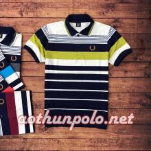 Áo thun sọc xanh lá