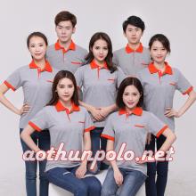 Áo xám phối cam