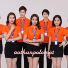 Áo cam phối trắng