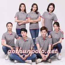 Áo xám phối hồng