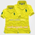 Áo couple polo vàng