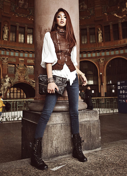 Đ&ocirc;ng n&agrave;y, diện &aacute;o da thật "chất" - 11